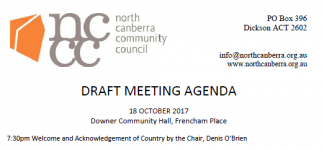 Next Meeting NCCC – 18 Oct 17